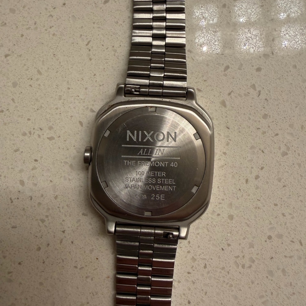 Men's Nixon Silver Watch with Black Dial - Picture 3 of 3